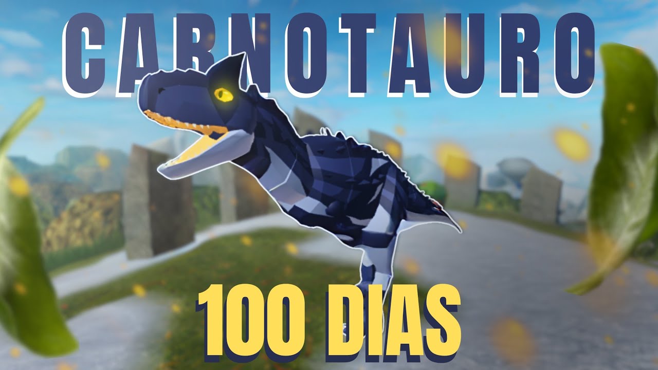 Sobrevivendo por 100 DIAS como um Carnotauro - Prehistoria (Roblox)