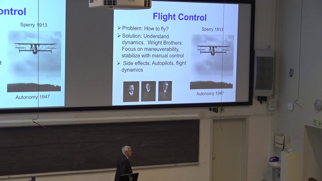 Guest lecture: Karl Johan Åström. The fascinating history and success of feedback control