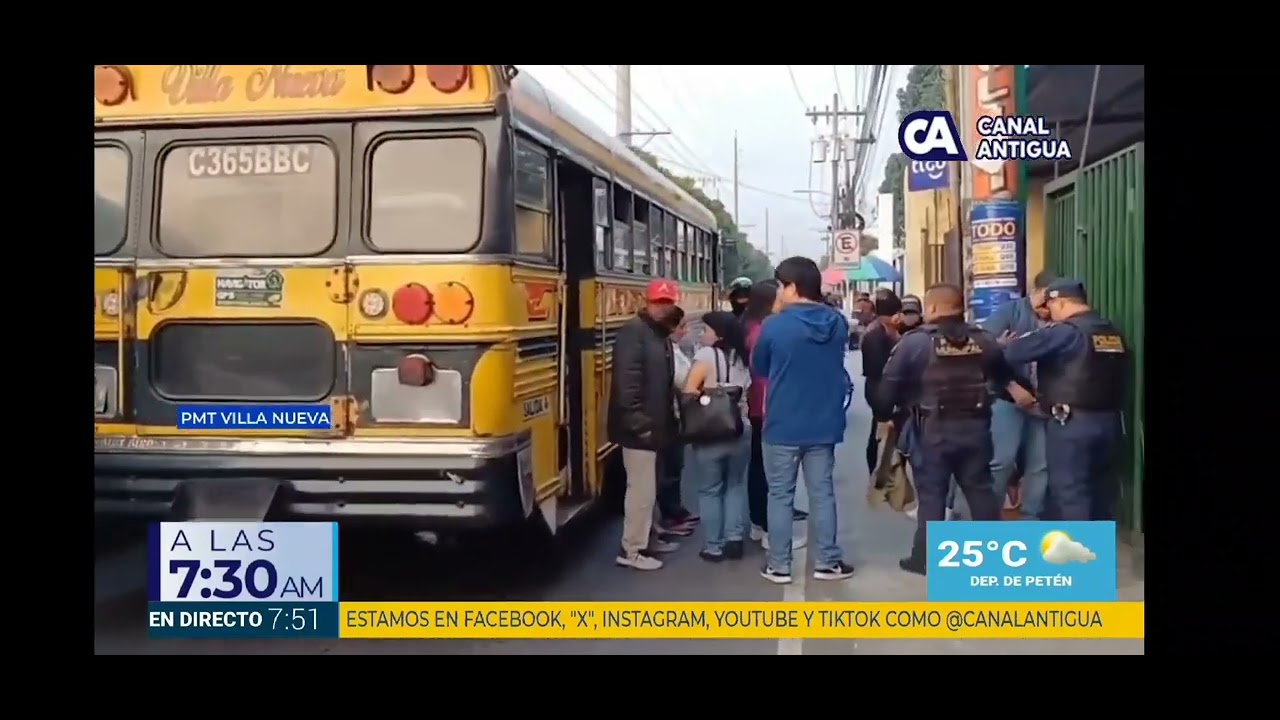 Canal Antigua reporte del tránsito 08/05/2025