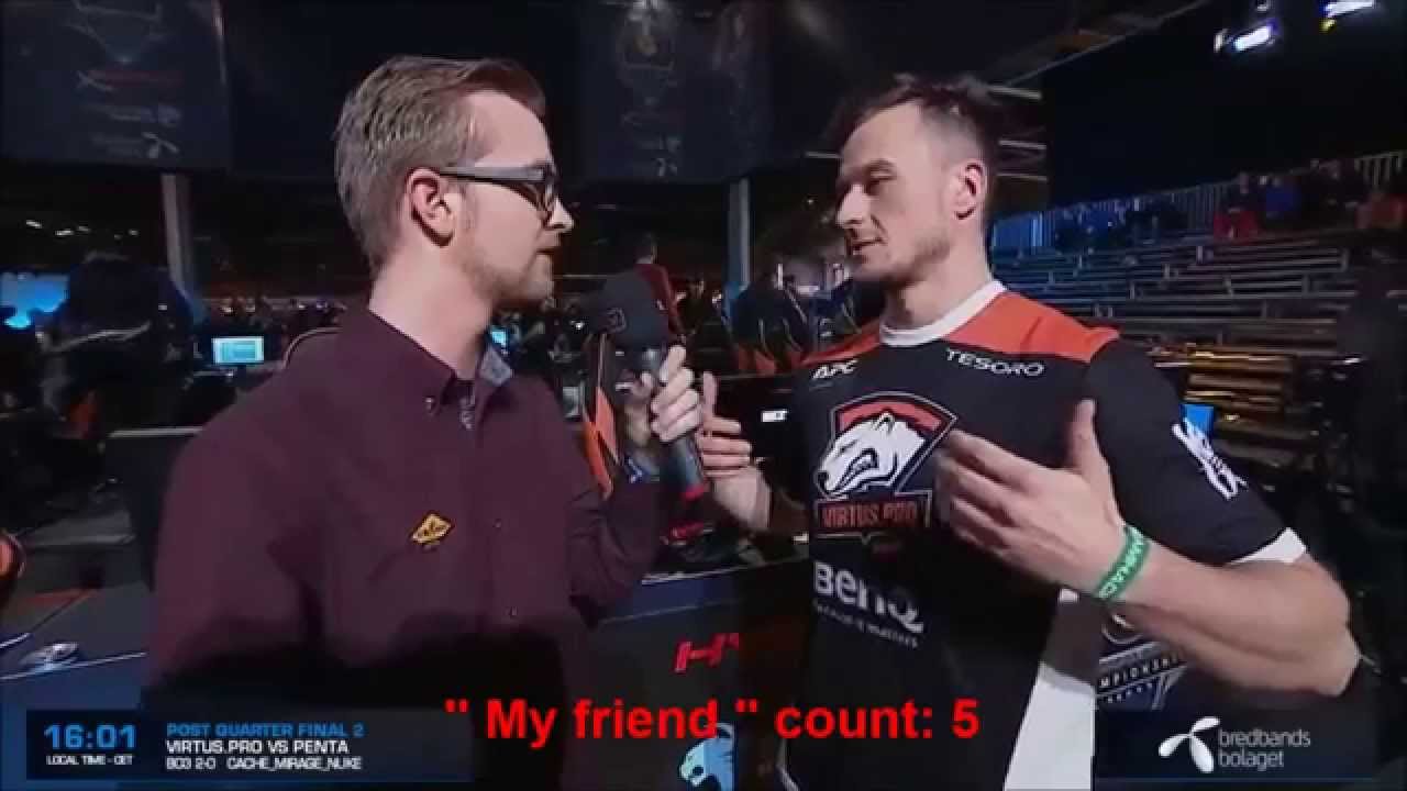 CS:GO-Pasha Interview Dreamhack 2014 funny! English Funny