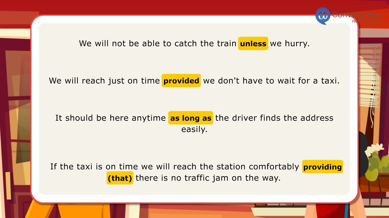 Unless As long as and provided, providing