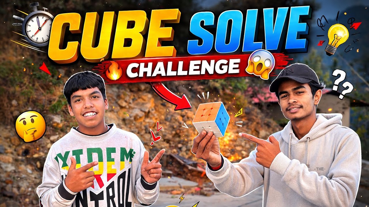 Cube solve challenge 😱 #challenge #famlivlog 
