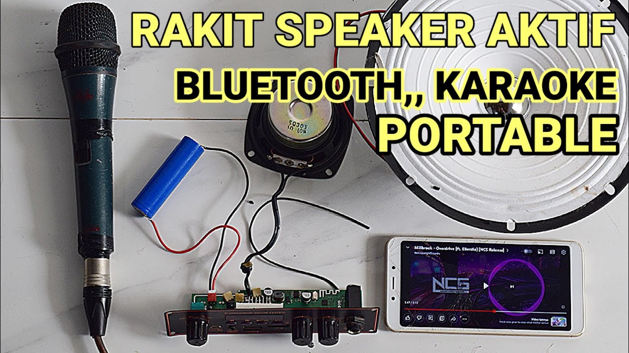 Cara merakit speaker aktif 1200watt ,, bluetooth, portable(bisa di cas) 📌