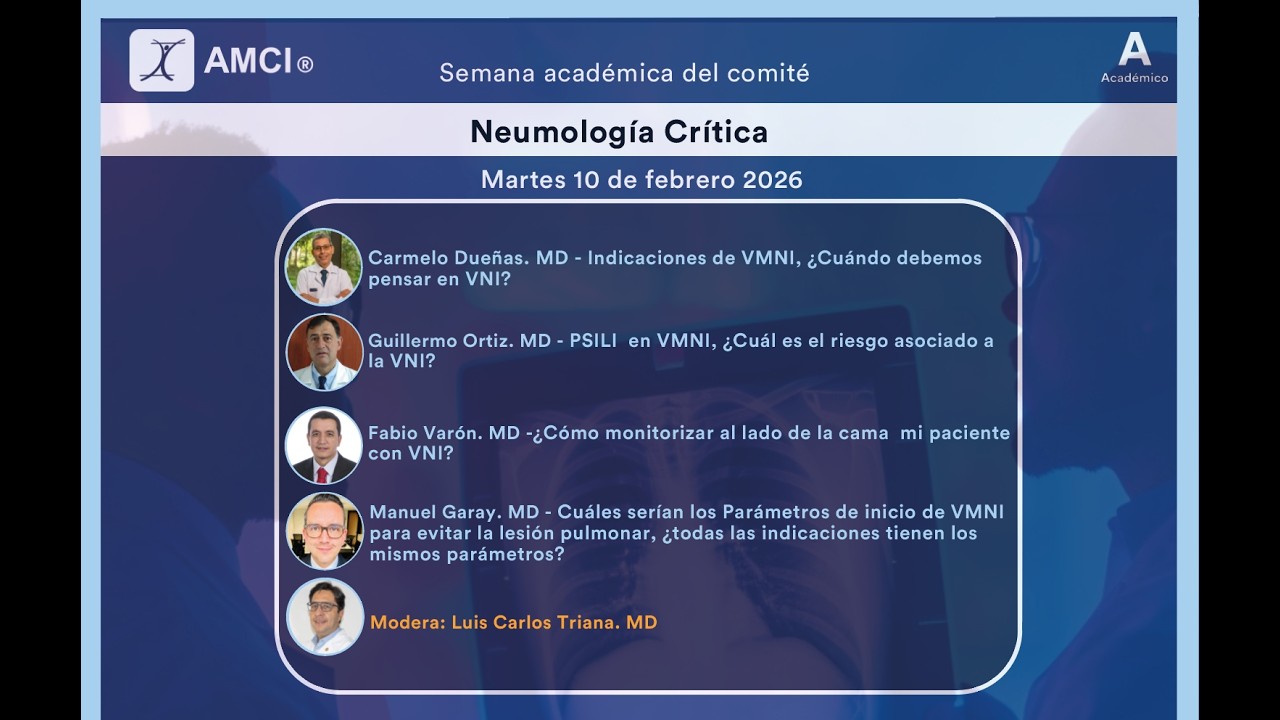 Semana académica del Comité de Neumología Crítica - 10 de febrero 2026
