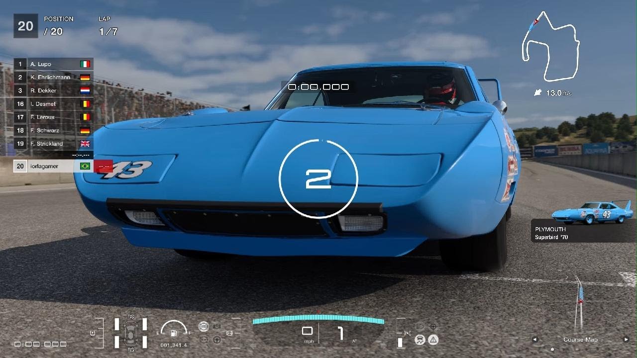 GT7 - Quick Race - Plymouth Superbird 1970 (Richard Petty) - Laguna Seca