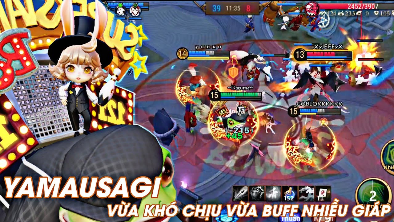 [ Onmyoji Arena ] Yamausagi Hỗ Trợ Cực Khó Chịu Vừa Được Sửa Lại Ultimate (Kim Bài Đầy Chuỗi)