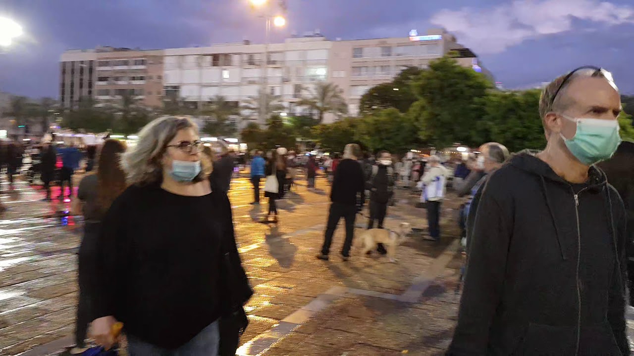 Israeli &lsquo;Black flag&rsquo; anti-government protests during coronavirus period (COVID-19)