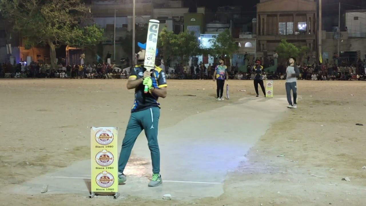 Asad Shah batting at Landhi | Home Town Karachi