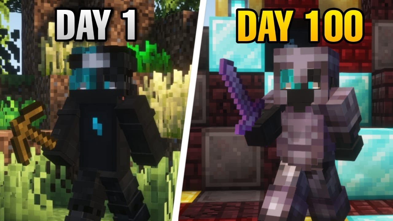 I Survived 100 Days On the Deadliest Fire Mc Server