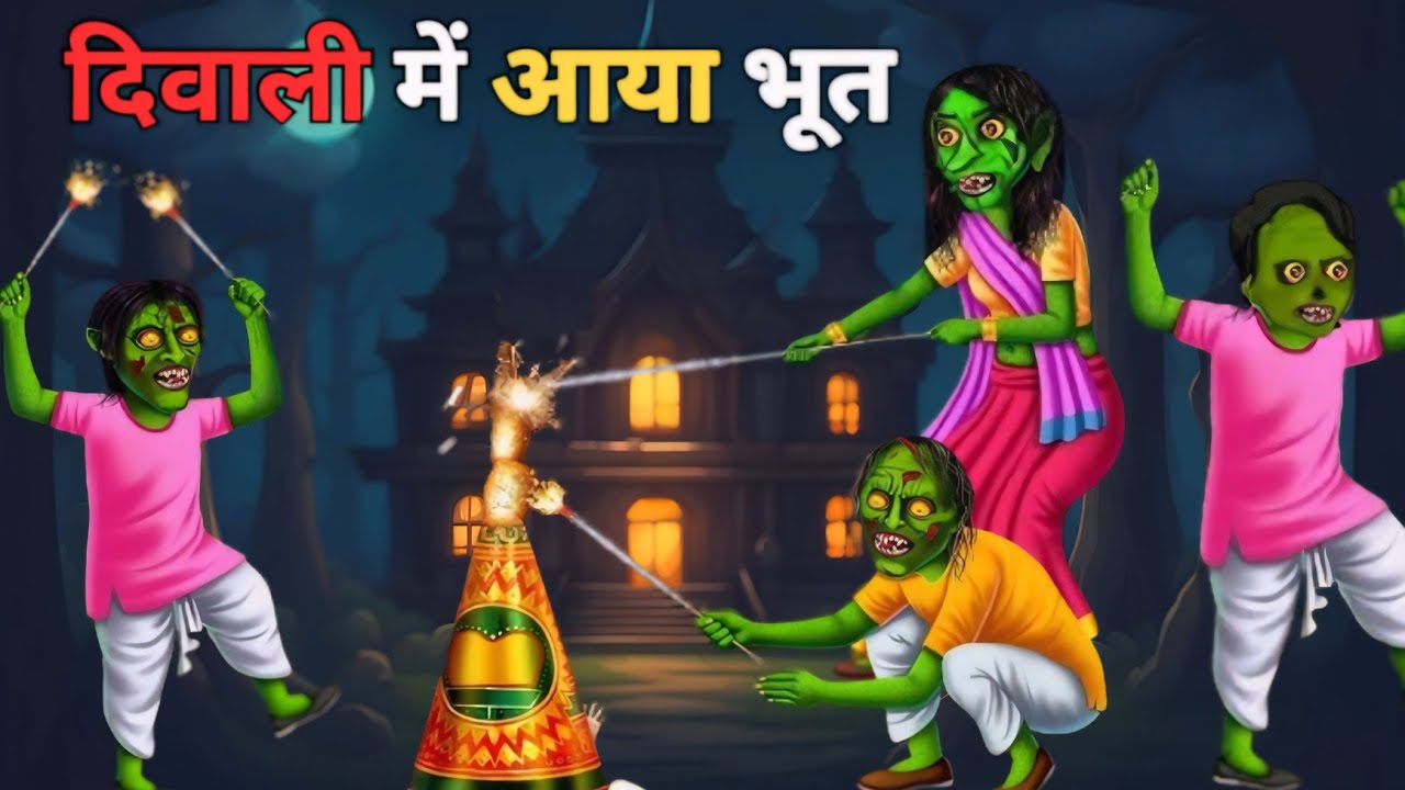 दिवाली में आया भूत ||Diwali me aaya bhut#cartoon#cartoonvideo#diwali#youtubefeed#youtubeshorts#video
