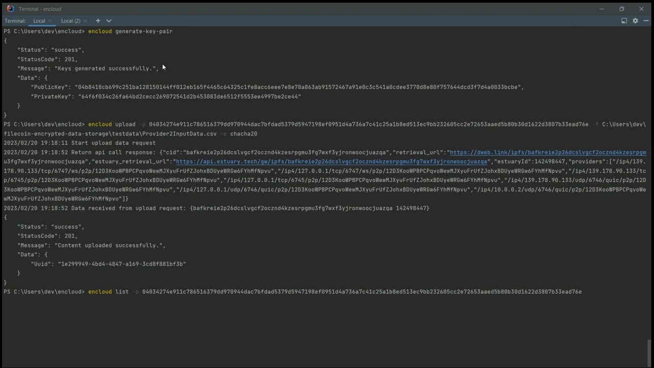 encloud CLI Demo