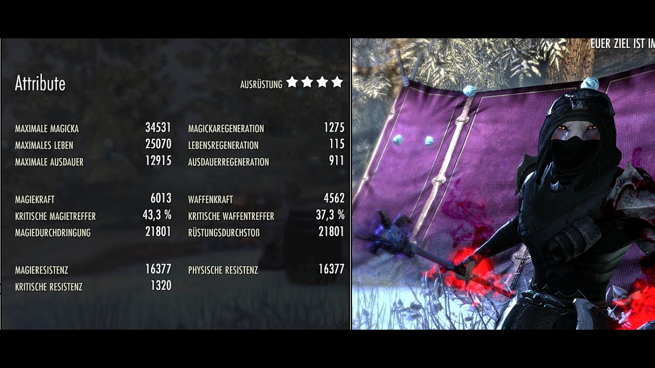 PvP Nightblade Range Bombing Build (Eso Deutsch)(cyrodil Build)