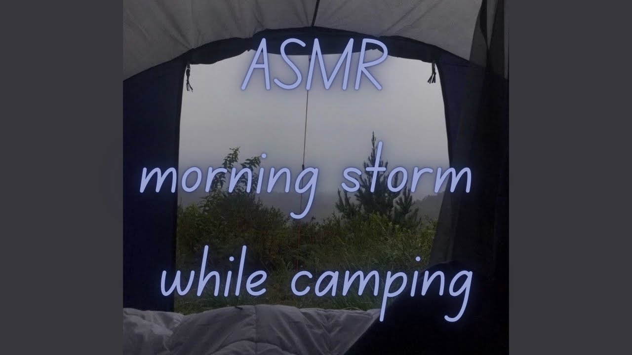 rainy morning in a tent | ASMR