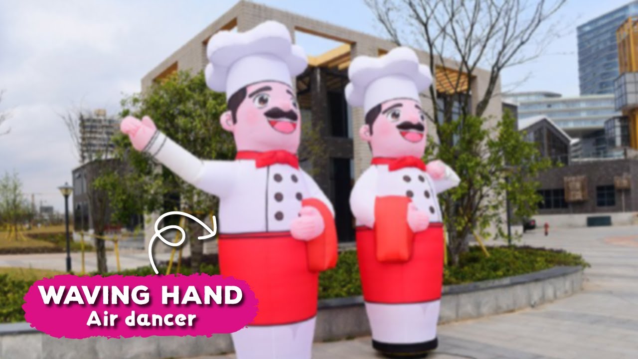 Blow up dancing man - Inflatable Air dancer with blower with waving hand CHEF