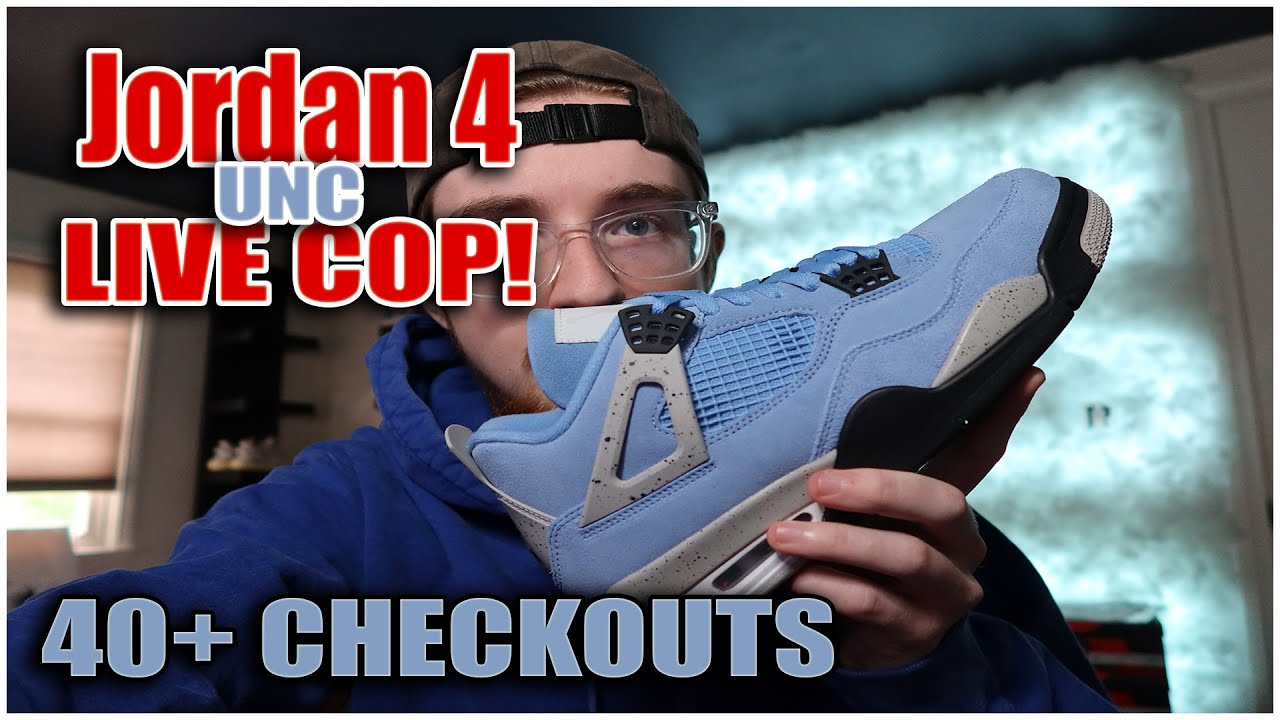 Jordan 4 University Blue LIVE COP! (40+ CHECKOUTS)