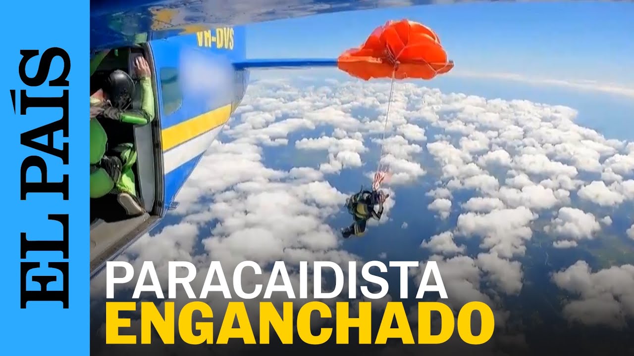 AUSTRALIA | Un PARACAIDISTA queda COLGADO de un AVI&Oacute;N a 4.500 METROS y logra salvarse | EL PA&Iacute;S