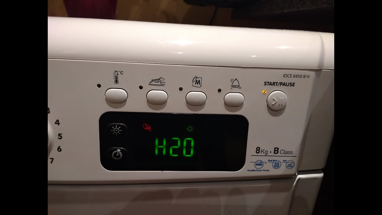 Indesit tumble dryer H2O fault easy fix