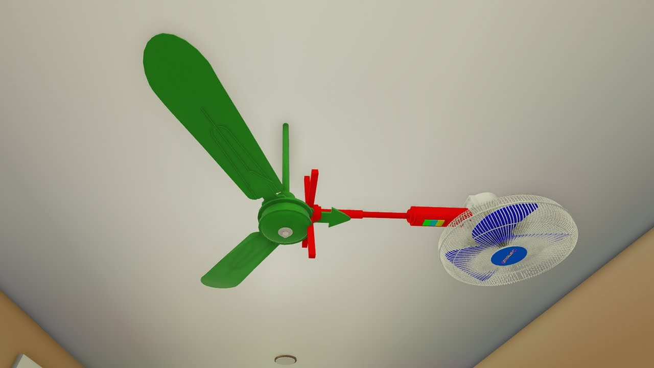 Новый запуск собранного потолочного вентилятора в загородном доме | Roblox