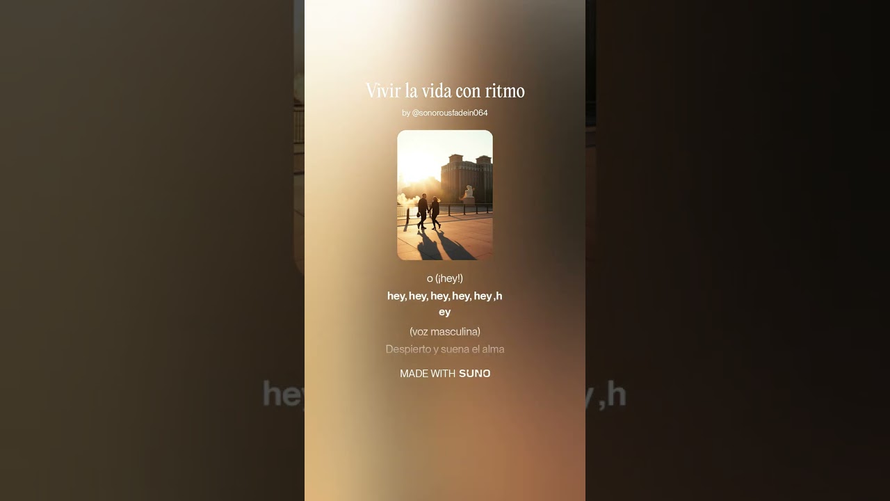 Vivir la vida con ritmo (letra y musica de Pedro Musat)