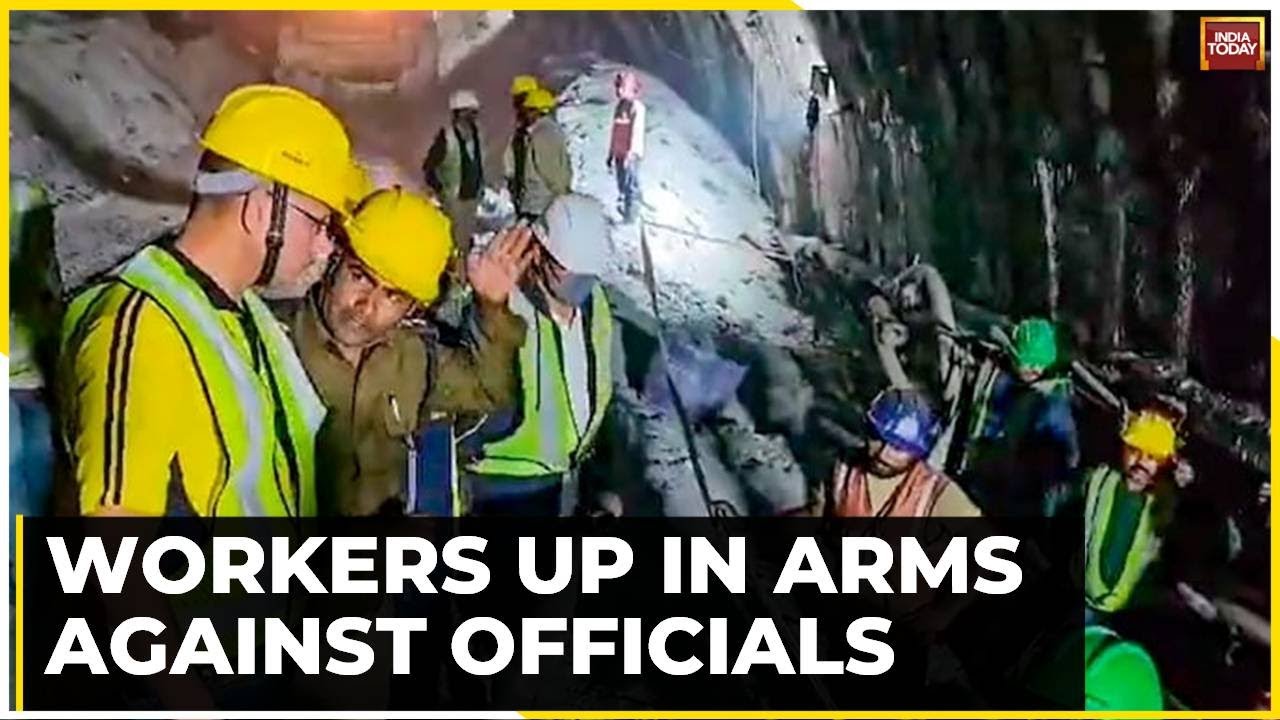 Uttarkashi Tunnel Collapse Day 4: Workers Staged A Protest At The Site Of The Accident