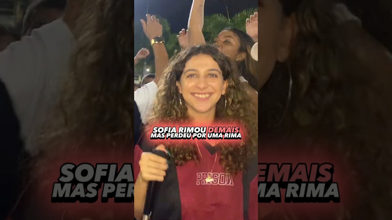 nem a SOFIA acreditou no que ouviu.. 😂 #batalhaderima