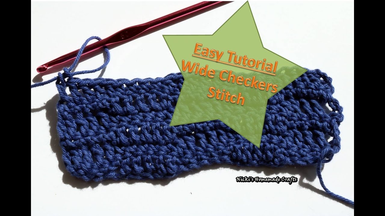 Easy Tutorial: How to do the Wide Checkers Stitch