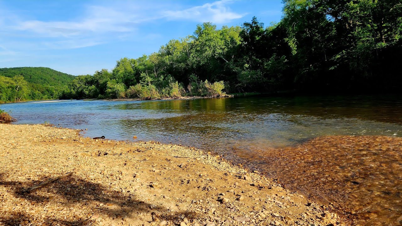 Free Camping on the Current River and NPS Campground tour/ PowderMill CG on the Current River