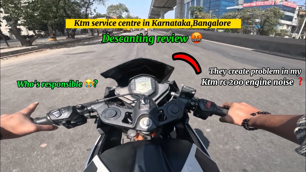 Ktm rc 200 engine noise problem ?🤬 service centre walo ne ye kya kr diya😭🤬ktm rc bs4 engine sound ❓