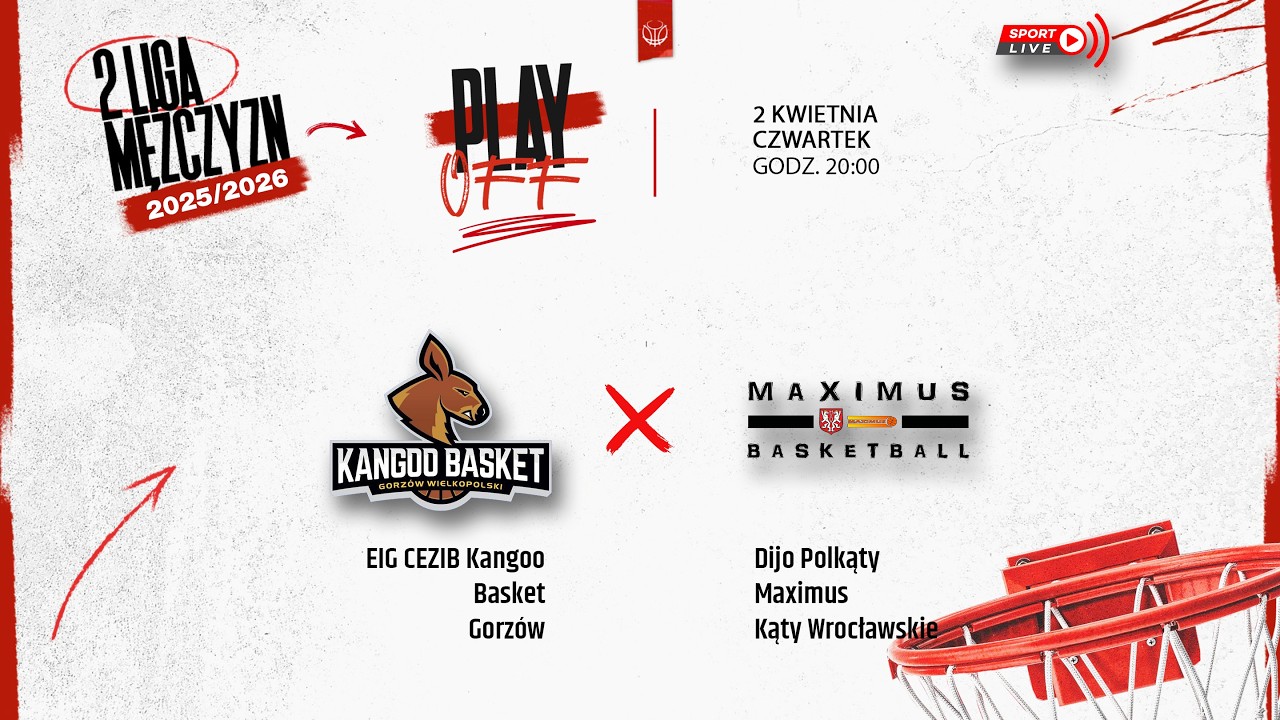 EIG CEZIB Kangoo Basket Gorz&oacute;w - Dijo Polkąty Maximus Kąty Wrocławskie (2 LM)