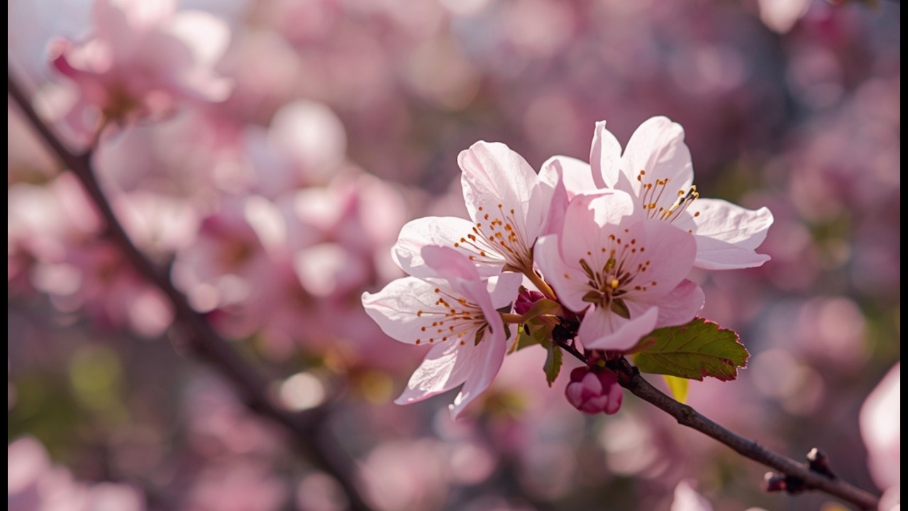 Cherry Blossom Sakura Garden 🌸 Relaxing Nature Ambience