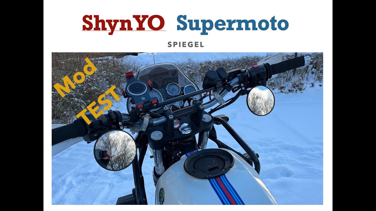 Supermoto Spiegel test review -  ShinYo  sumo  mirrorrs on ADV Royal Enfield Himalayan