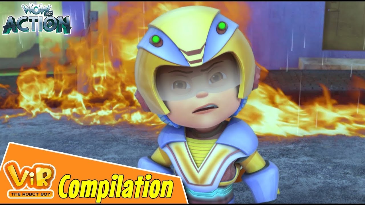 Vir The Robot Boy | Non Stop Action | Cartoon For Kids | Compilation 58