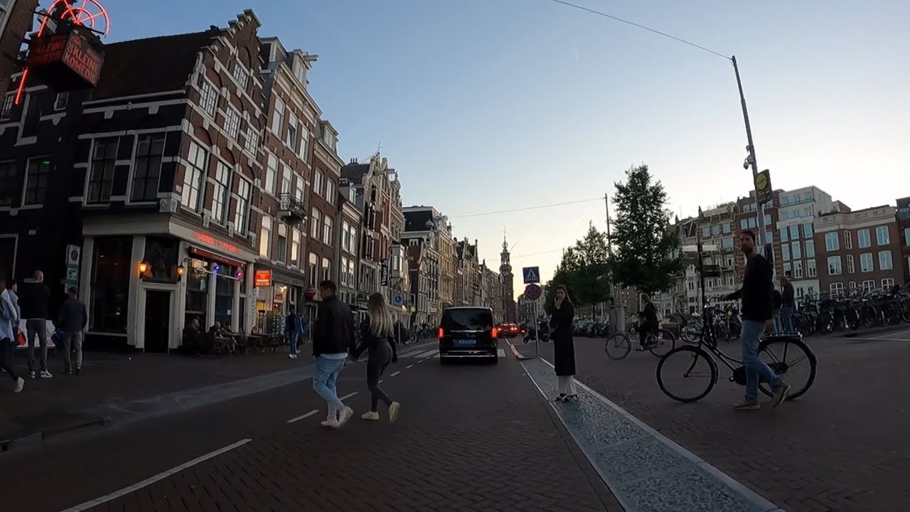 Cycling route tramlijn 4 in Amsterdam, June 11th 2022
