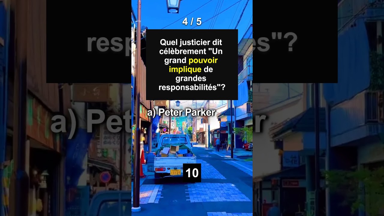 Quiz justicier héros 