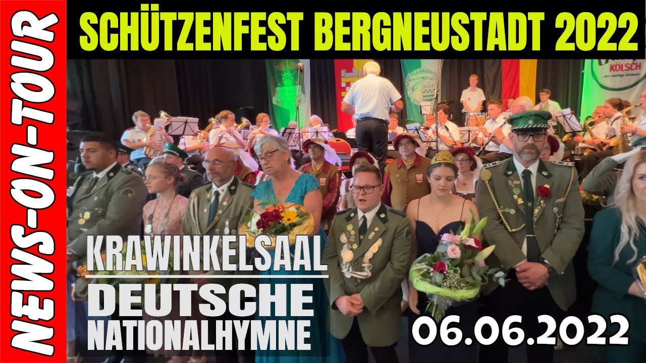 Deutsche Nationalhymne 🇩🇪 Kr&ouml;nung der Majest&auml;ten - Bergneustadt Sch&uuml;tzenfest 2022 Krawinkelsaal