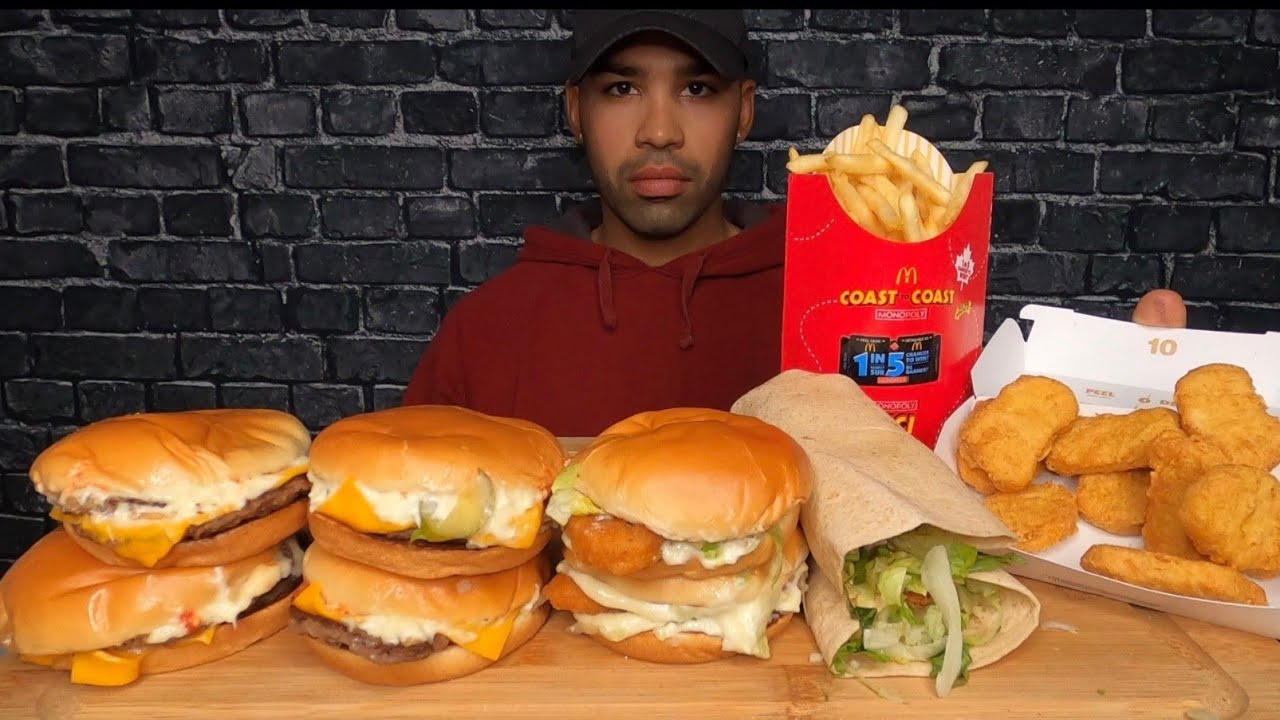 (ASMR) MCDONALD'S MUKBANG