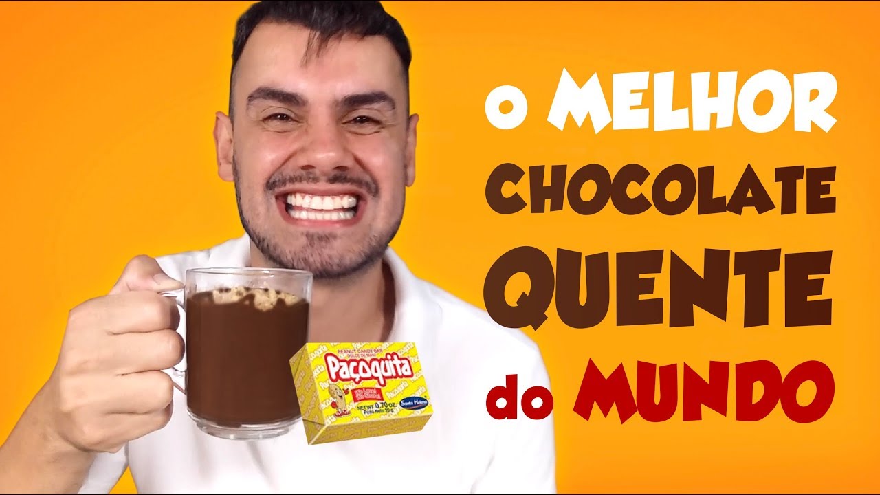 O CHOCOLATE QUENTE CREMOSO MAIS GOSTOSO DO MUNDO (com Paçoquita) - Fubá online