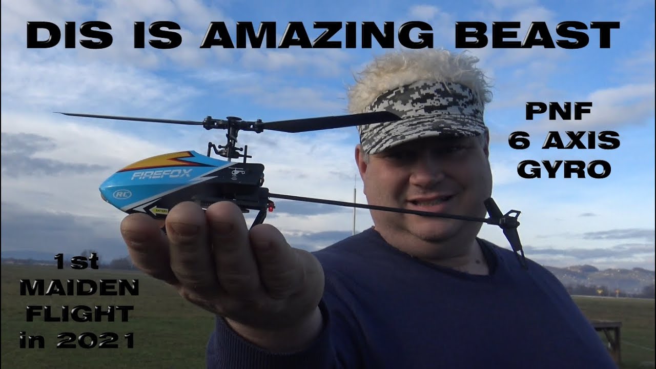 Firefox C129 4ch Flybarless Micro RC Helicopter RTF w/6-Axis Gyro first Maiden flight in 2021