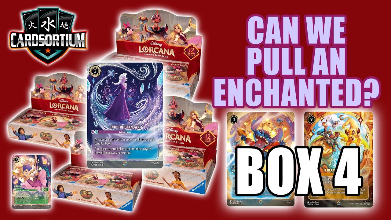 Two Types of Legendary !!! Disney Lorcana Reign of Jafar Booster Box Opening - Box 4