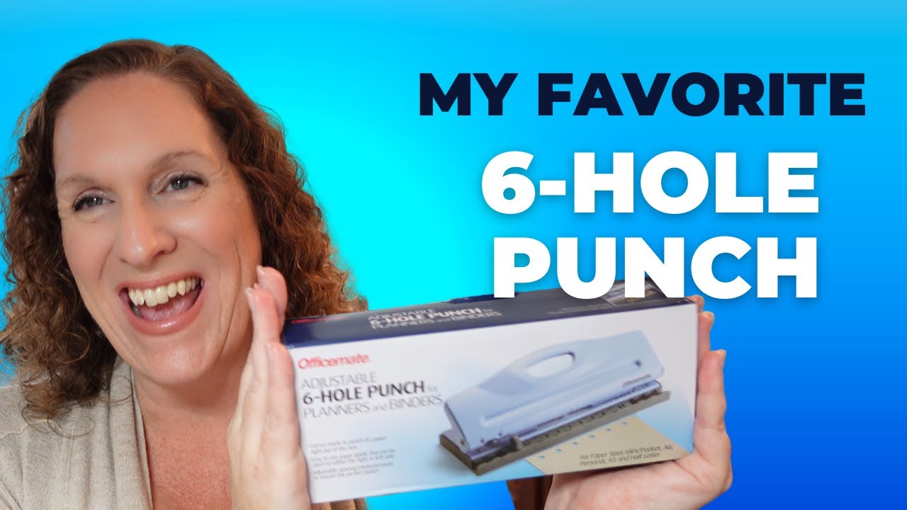 My Favorite 6-Hole Punch / A5 / Personal / A6 / Pocket / Mini / Officemate / Amazon