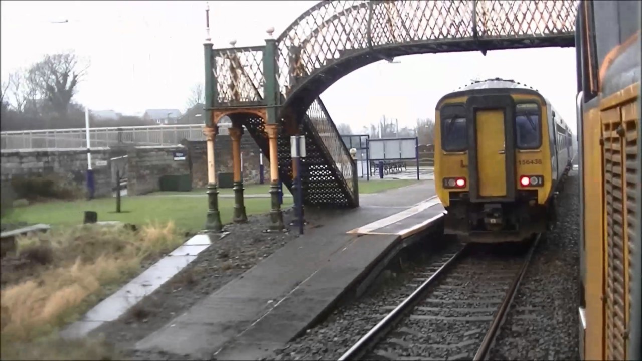 Wet journey down the Cumbrian Coast from Carlisle to Lancaster with 37402 28/01/17
