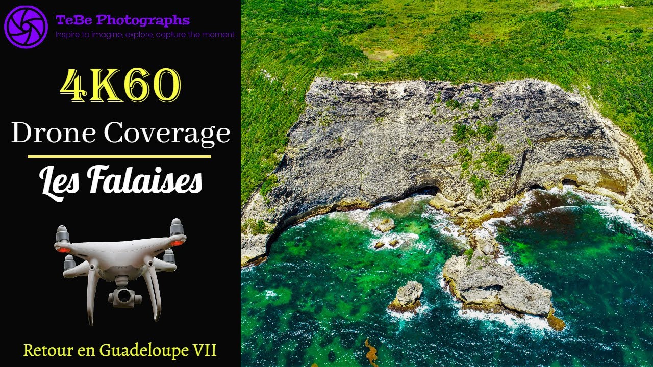 4K60 Drone Coverage | Cliffs of Le Moule, Guadeloupe 🇬🇵⛰