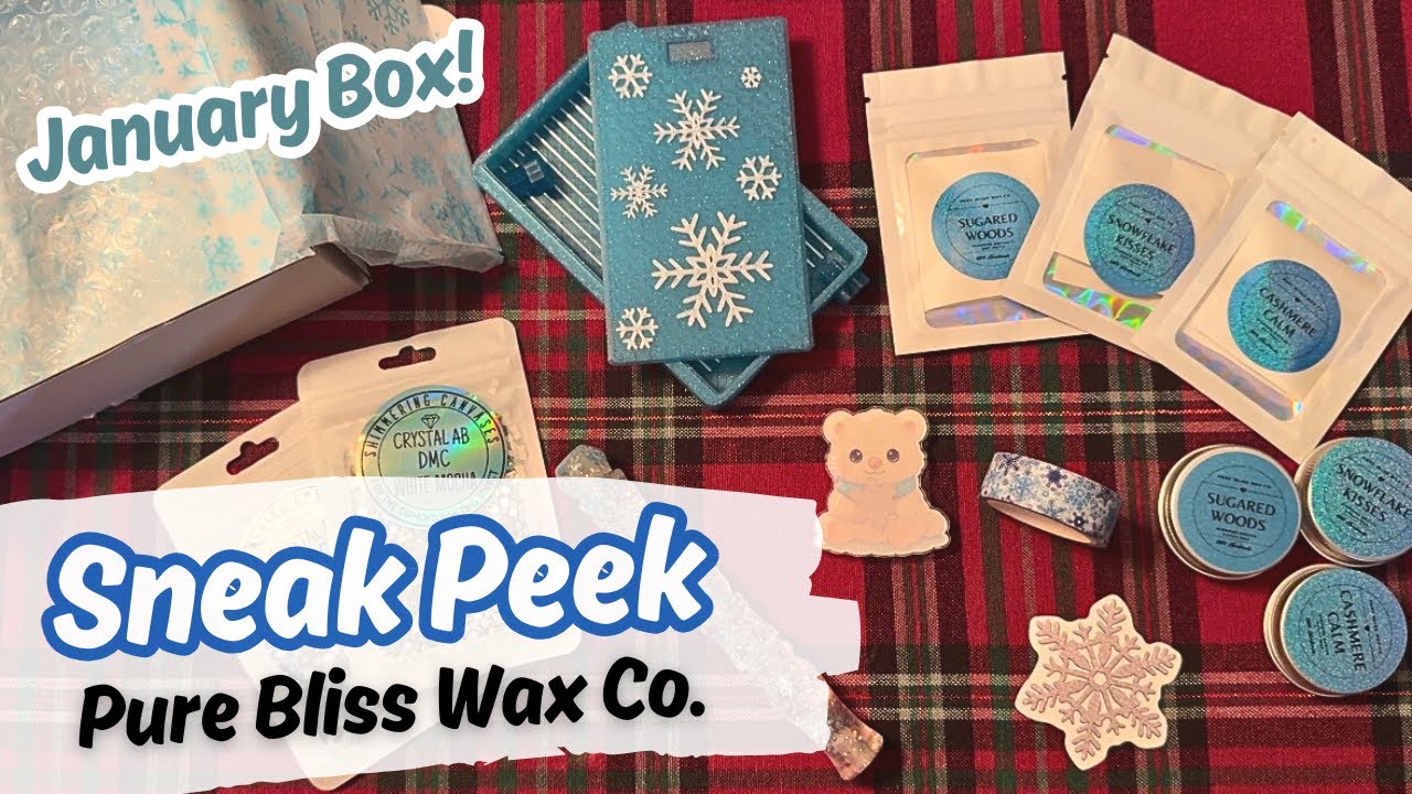 January Diamond Painting Box - Sneak Peek from Pure Bliss Wax Co! 