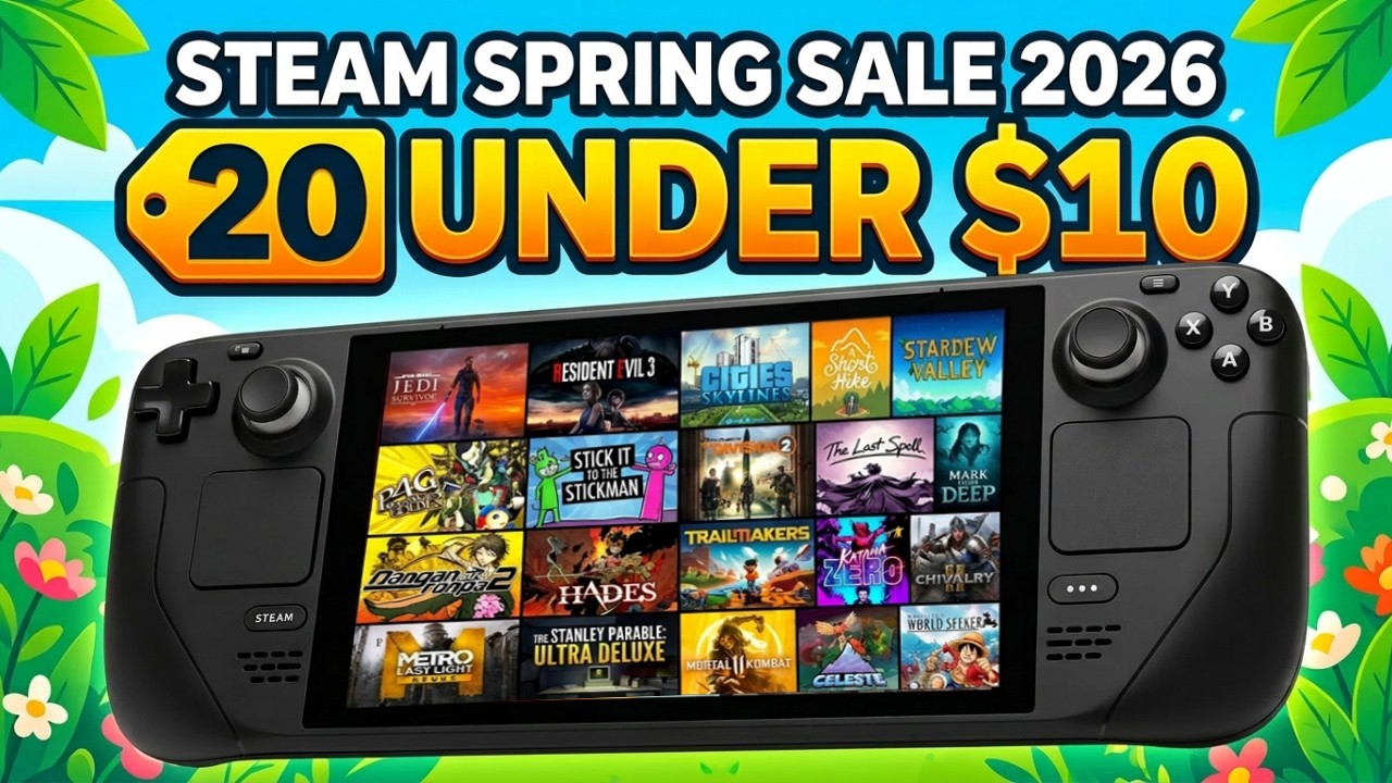 Весенняя распродажа: 20 потрясающих игр Steam Deck по цене до 10 долларов.