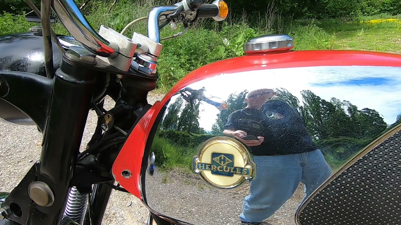 Hercules K 105 von 1969 - Probefahrt und Rundumvideo - Moped - Kleinkraftrad - Motorrad