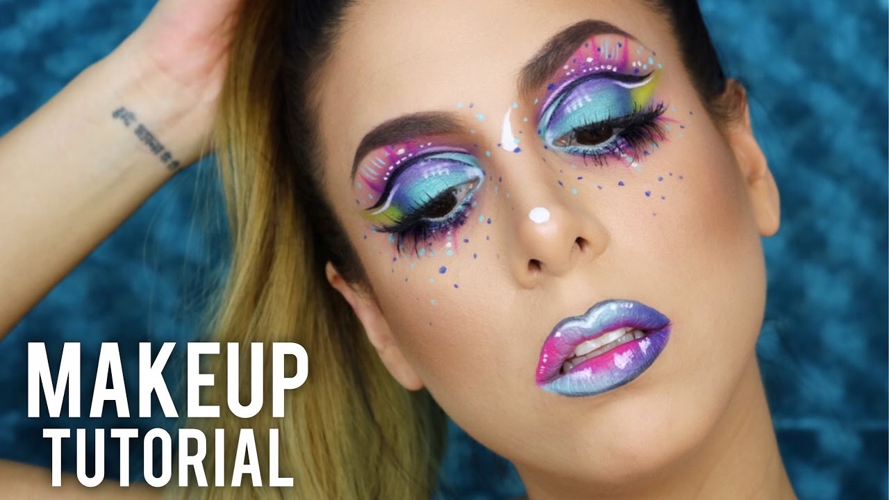 💜  MAQUILLAJE ARTÍSTICO: RECREANDO UN FACE CHART DE @MILK1422 🎨  ARTISTIC MAKEUP TUTORIAL