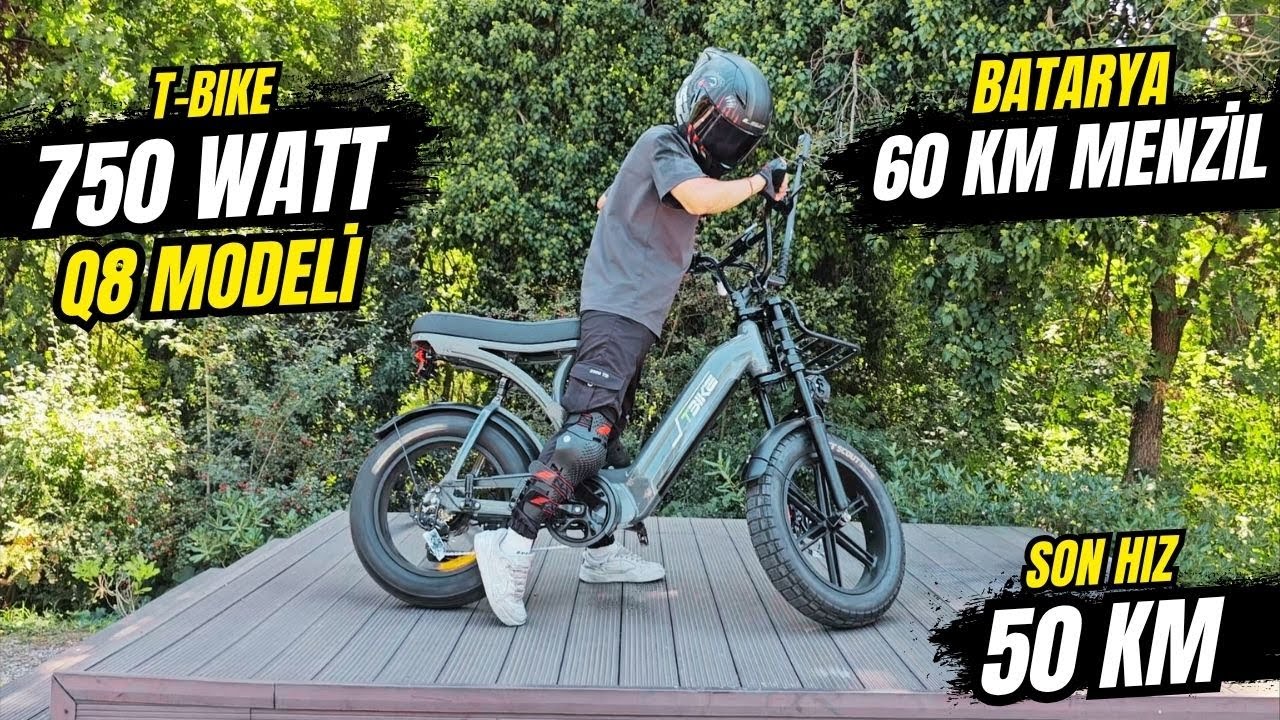 T-Bike Q8 Elektrikli Bisiklet İnceleme ve Tanıtım / 750 Watt Motor Gücü #elektriklibisiklet