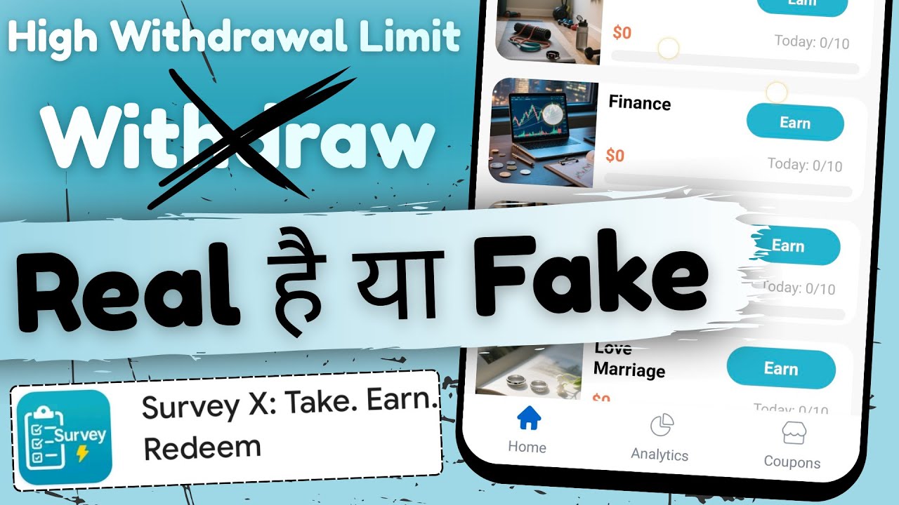 Survey X app Real or Fake | Survey X app real hai ya fake