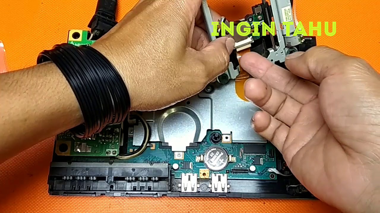 Memperbaiki PS 2 slim tidak bisa baca kaset | service Playstation no disc  #42