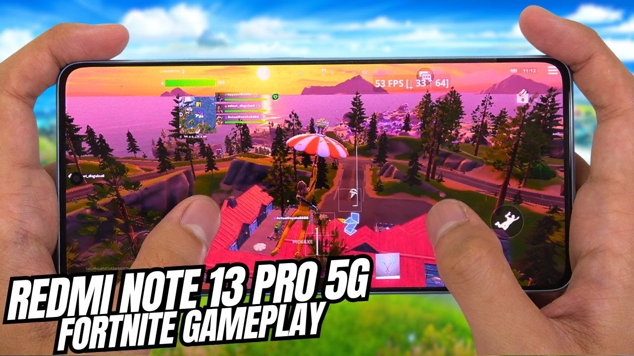 Redmi Note 13 Pro 5G Fortnite Mobile Gameplay | Dimensity 7300 Ultra